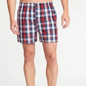 Old Navy Plaid Poplin Boxers for Men